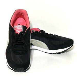 Puma Black-Silver-Pink Venus Runner WN's Athletic Shoes NIB Size 8